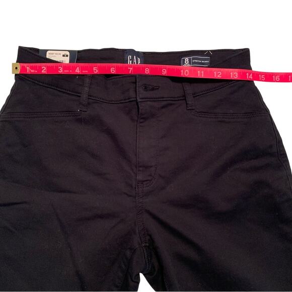 Sz. 8 - GAP Women’s Stretch Skinny Black Jeans, Mid Rise, New with Tags School - Picture 9 of 12